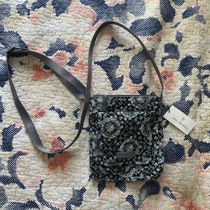 Vera Bradley RFID Mini Hipster- Charcoal Medallion